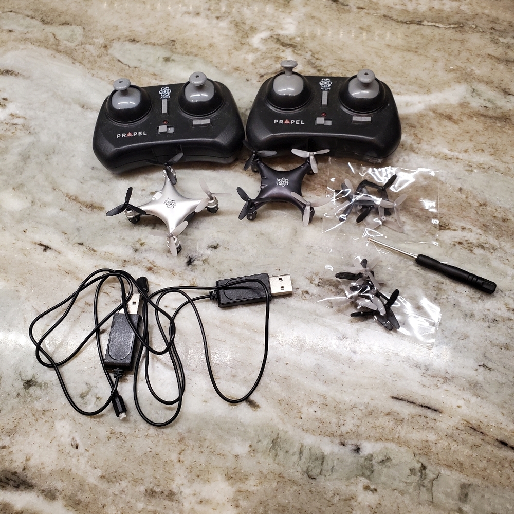 Propel Atom Mini Drone ~ Black and Silver